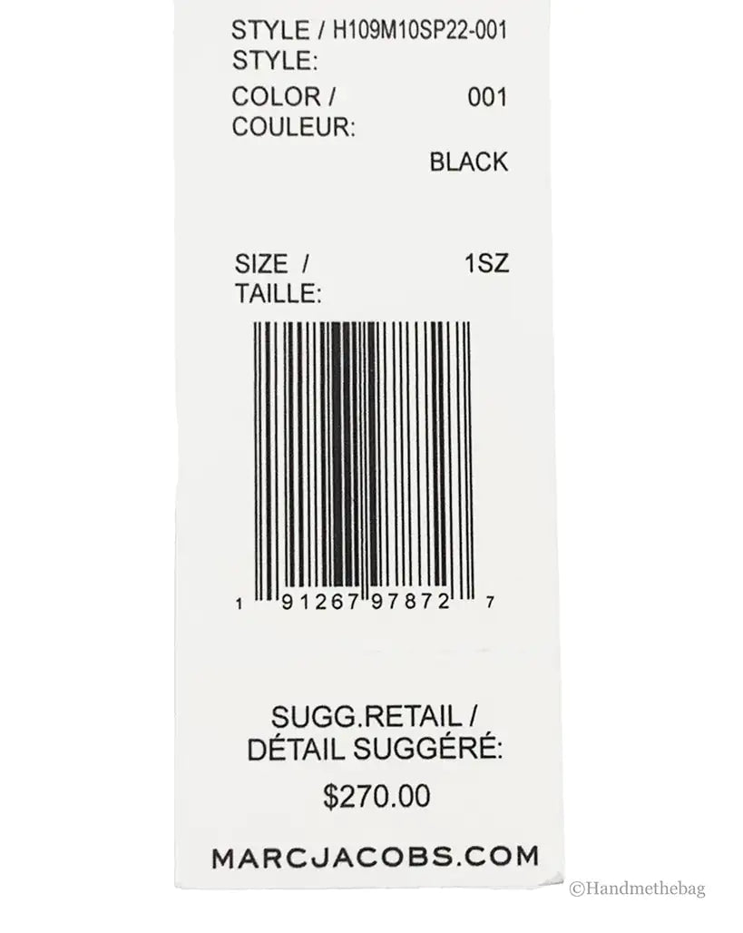 Marc Jacobs Pillow Small Black Quilted Leather Crossbody Bag